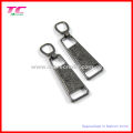 Customized Gun Metal Debossed Logo Zipper Puller for Sportswear